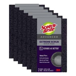 lot 2002 image: Scotch-Brite Advanced Extreme Scrub, Ideal for Grills and Grates, 12 Scour Pads