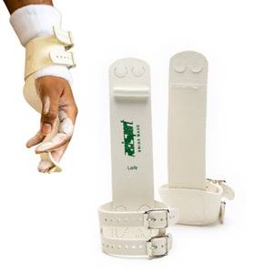 lot 2354 image: Reisport Womens Uneven Bar Double Buckle Gymnastics Grips - Durable Leather Hand Grips for Gymnastics Bars Women & Girls - Gymnastics Equipment & Accessories Advanced Gymnasts, Made in USA - Large