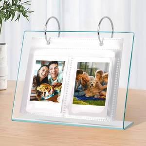 lot 2356 image: Desktop Small Photo Album, 68 Pockets Acrylic Flip Mini Photo Book, Tabletop Picture Display suitable for 2x3 inch PolaroidFujifilm CamerasKpop PhotocardFlash Card