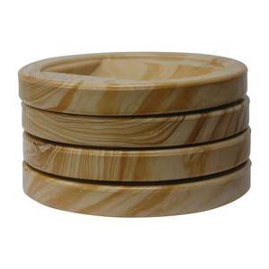 lot 2364 image: A 2-14 in. Wood Grain Non-Slip Furniture Cups for Bed Frame Casters (4-Pack)