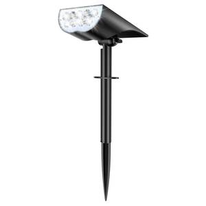 lot 2415 image: Solar Spot Lights Outdoor Waterproof, 3 Lighting Modes Solar Landscape Lights for Outside, Dusk to Dawn IP65 Waterproof Outdoor Solar Lights for Yard Pathway Driveway Landscape, Cold White, 1 Pack