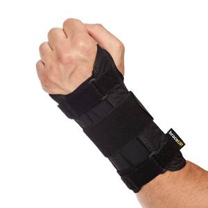 lot 2418 image: BraceUP Carpal Tunnel Wrist Brace for Women and Men - Metal Wrist Splint for Wrist Support, Hand Support for Arthritis, Tendonitis, Sprain, Pain Relief (LXL, Left Hand)
