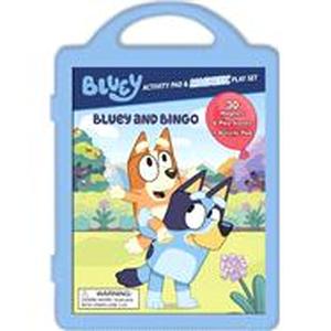 lot 2433 image: Bluey and Bingo Magnetic Playset (Board Book)