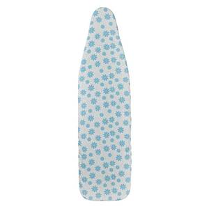 lot 2442 image: Household Essentials Deluxe Ironing Board Replacement Pad and Cover, Blue Floral Pattern