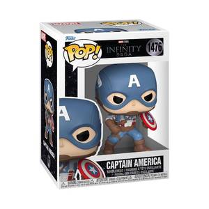 lot 2443 image: Funko Pop Marvel Infinity Saga - Captain America - Collectable Vinyl Figure - Gift Idea - Official Merchandise - Toys for Kids & Adults - Superheroes Fans - Model Figure for Collectors and Display