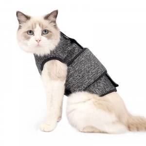 lot 2466 image: DONGKER Cat Anxiety Jacket,Self-Adhesive Adjustable Pet Cat Calming Wrap Shirt for Pet Cats Anxiety Calming Warming Fireworks Separation