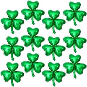 lot 2488 image: KatchOn, 12 Pcs St Patricks Day Shamrock Balloons - 18 Inch, Shamrock Decorations  Lucky Clover Balloons for St Patricks Day Decorations  Shamrock Mylar Balloons for St Patricks Day Balloon Arch Kit