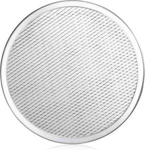 lot 2497 image: New Star Foodservice 50660 Restaurant-Grade Aluminum Pizza Baking Screen, Seamless, 10-Inch