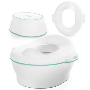 lot 7025 image: Frida Baby 3-in-1 Grow-With-Me Toddler Potty Training Toilet, Toddler Potty, Toilet Topper Training Seat and Step Stool, Easy-to-Clean Potty Training System