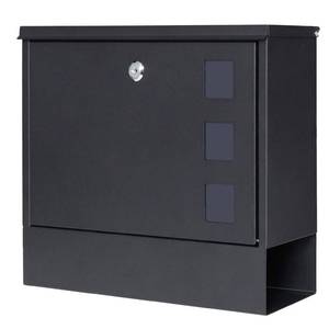 lot 7028 image: Lockable Mailboxes with Keys,Outdoor Wall Mounted Mail Box with Large Capacity,14 310 x 4 110 x 11 45,Black