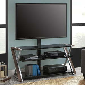 lot 7033 image: Whalen Xavier 3-in-1 Television Stand Brown - Retail $158