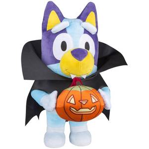 lot 7038 image: Halloween Vampire Bluey Plush Covered Outdoor Decor Greeter 18.5 in x 12.6 in x 11.42 in 1.53 lb