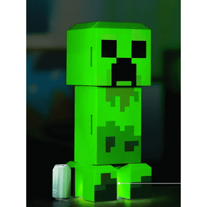 lot 7042 image: Minecraft Creeper Mini Fridge 2 Door 8L Green 25.2 H 9.5 W 9.1 D - Retail $106.13