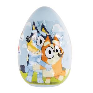 lot 8313 image: Galerie Bluey Embossed Easter Jumbo Egg W Candy 1.45oz