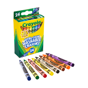 lot 8333 image: Crayola Ultra-Clean Washable Crayons 24 Ct Back to School Supplies for Kids Classroom Supplies for Teachers