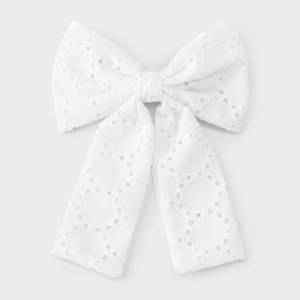 lot 8372 image: Eyelet Bow Hair Barrette - Wild Fable��
