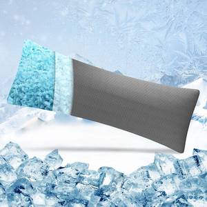 lot 9774 image: YZ HOME Cooling Body Pillow for Adults- Pillow Insert with Shredded Blue Memory Foam, Soft Support for Side Sleepper, Pregnant Women,Back Pain Relief, Washable Pillowcase (20x54 Inch, Grey)