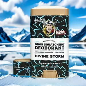 lot 10033 image: DR. SQUATCH Men s Natural Deodorant Divine Storm ( Thor ) Marvel Collection