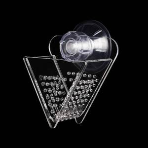 lot 10035 image: WEAVERBIRD Cone Red Worm Feeder Acrylic V-Shape Shrimp Fish Tank Feeding Cup with Suction Cup