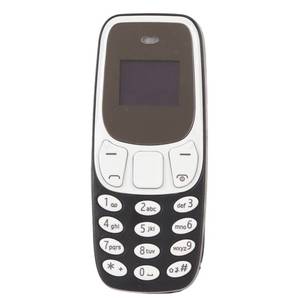 lot 10046 image: Unlocked Smallest Mobile Phone, BM10 Tiny Mini Mobile with Voice Changer Hands Bluetooth Dialer Phone for Students, Support Dual SIM Card (Black)