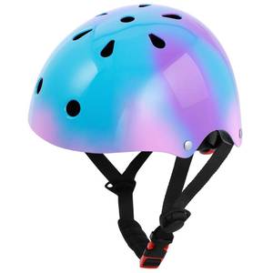 lot 10056 image: Wisekiddy Kids Bike Helmet Toddler Helmets for Kids 3-5-8 Years Girls Boys Youth Bicycle Helmet for Scooter Balance Bike Roller Skating Skateboard Helmet Purple Blue