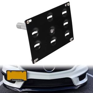 lot 10059 image: Tow Hook License Plate Mounting Bracket Holder Compatible with Mercedes-Benz W204 C-Class W212 W213 E-Class C117 CLA, GLK GLC W166 GLE ML Front Bumper Adapter No-Drill Relocation Kit