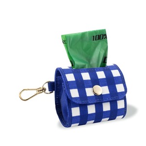 lot 10075 image: kate spade new york Navy Gingham Doggie Bag Holder