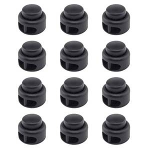 lot 10097 image: RJ-Sport Heavy Duty Cord Locks - Double Hole Drawstring Stopper Fastener for No Tie Shoelaces and More