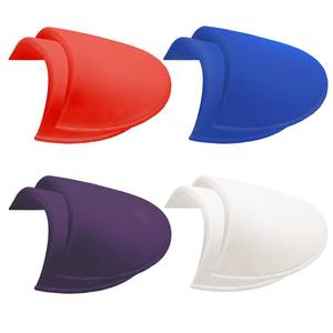 lot 10098 image: 4 Pairs Shoulder Pads Undergarment Sewing Fasteners Sewing Sponge Shoulder Pads Thin Shoulder Enhancer for Dresses Sweaters Sewing Accessories (Purple Blue White Red)