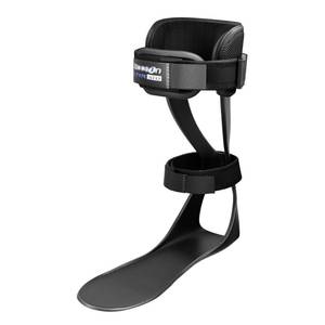 lot 10100 image: Brace On AFO S-Type - Drop Foot Stabilizer Brace, Moldable, Trimmable, Lightweight Polyethylene, Drop Foot Braces for Men, AFO Brace and Foot Drop Braces, Foot Boot for Injured Foot, Men, Right