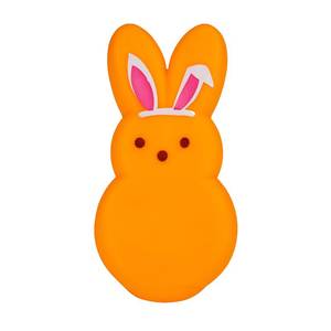 lot 10105 image: Peeps for Pets Orange Dress-Up Bunny with Bunny Ears  Squeaker Dog Toy