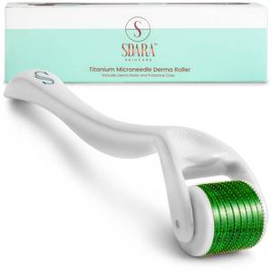 lot 10422 image: Sdara Derma Roller Microneedling Roller for Face - Includes Free Storage Case (1-Pack), Unisex