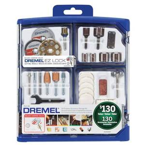 lot 10440 image: Rotary Tool Accessory Kit (130-Piece)