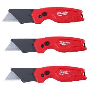 lot 10487 image: FASTBACK Compact Folding Utility Knife with General Purpose Blade (3-Pack)