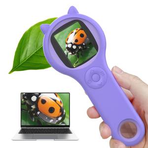 lot 10493 image: Microscope for Kids - Mini Pocket Handheld Microscope for Toddlers-Educational Science Kit Toys for Christmas Birthday Gifts Toys for 3 4 5 6 7 8 9 10 Year Old Girls��Purple��