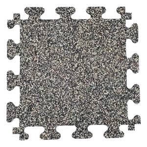 lot 11578 image: 18 in. x 18 in. Rubber GymExercise Flooring Tiles with Nike Grind (14.32 sq. ft.) (6-Pack) Colors will Vary