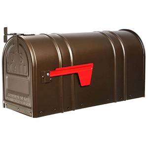 lot 11584 image: Postal Pro Carlton Steel Mailbox - Antique Bronze