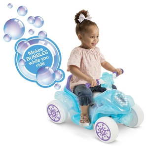 lot 11592 image: Disney Frozen 6V Electric Ride-On Quad for Girls by Huffy - Retail $79