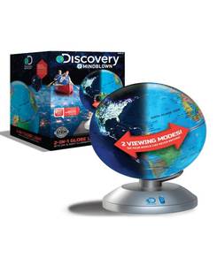 lot 11605 image: Discovery #Mindblown 2 in 1 Globe Light, Day and Night Illumination - Retail $79.99