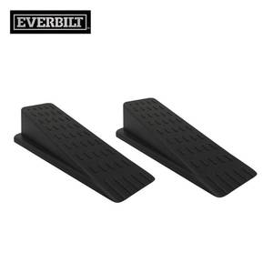 lot 12300 image: Heavy-Duty Brown Rubber Door Stop (2-Pack)