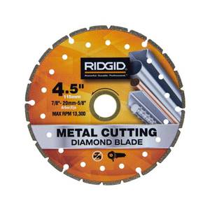 lot 12304 image: 4.5 in. Metal Segmented Rim Cutting Diamond saw blade for metal cutting