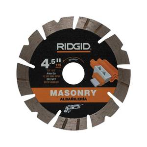 lot 12307 image: 4-12 in. Masonry Cutting Segmented Rim Diamond Blade