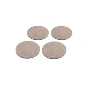 lot 12318 image: 3 in. Beige Round Felt Heavy Duty Self Adhesive Furniture Pads (4-Pack)
