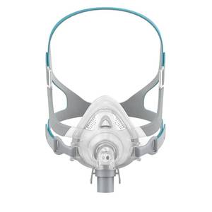 lot 12335 image: TMS Comfort Series Nasal CPAP Mask Full Face - Reusable CPAP Supplies - Covers Nose and Mouth - Includes Headgear, Frame, Elbows and Full Face Mask Cushion - Retail $102.31