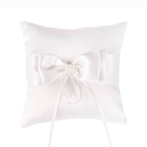 lot 12352 image: QIRMIZI Ring Pillow,Pearls Ring Cushion, Ring Bearer, Ring Holder for Beach Wedding, Wedding Ceremony, Proposal