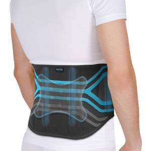 lot 12356 image: Dr. Scholls Compression Back Support with Massaging Gel, Breathable Fabric, Shock-Absorbing Back Brace with Lumbar Support, Built-in Gel Padding & Support (Size LXL)