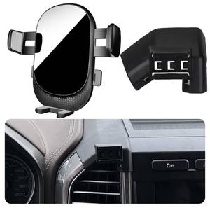 lot 12359 image: Car Phone Holder for Ford F-150 Auto AccessoriesOnly for 2015-2020 F150��Please check if your center console is consistent and if it is applicable��The air outlet has a silver bright strip version