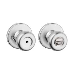 lot 12366 image: Tylo BedBath Knob in Satin Chrome - Retail $79.84