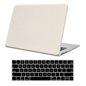 lot 12394 image: KEROM Compatible for Woven MacBook Air 13 inch Case 2025-2022 M4 M3 M2 A3240 A3113 A2681, Woven MacBook Air 13.6 inch Case, Woven Fabric PU Leather Hard Shell & Keyboard Cover, Has Logo Cutout, Beige