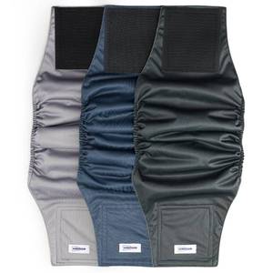 lot 12403 image: Washable Male Dog Diapers Reusable, Premium Dog Belly Bands for Male Dogs Medium, Pack of 3, High Absorbing Male Dog Pee Wraps for Doggie in Incontinence or Excitable Urination and Training(M)